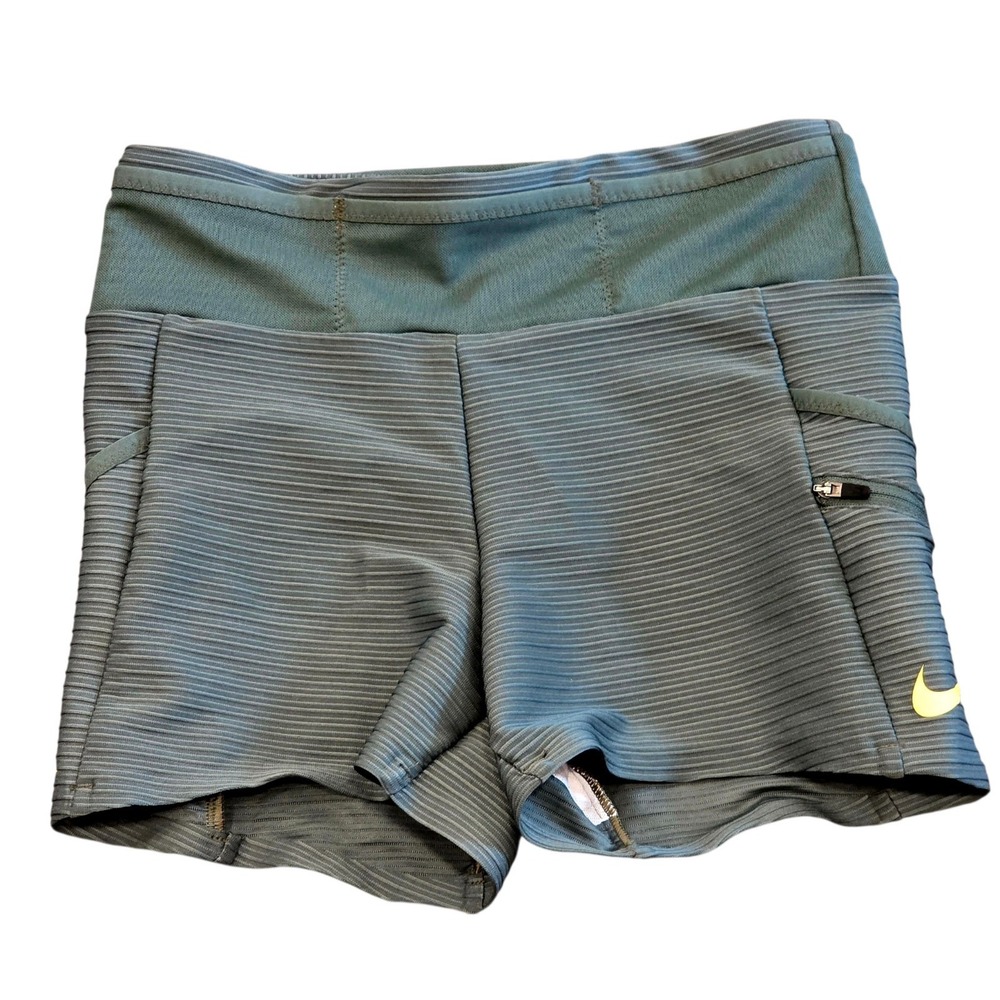 Nike Pro Elite Trail Women's Compression Shorts USA Green Medium NWOT Rare